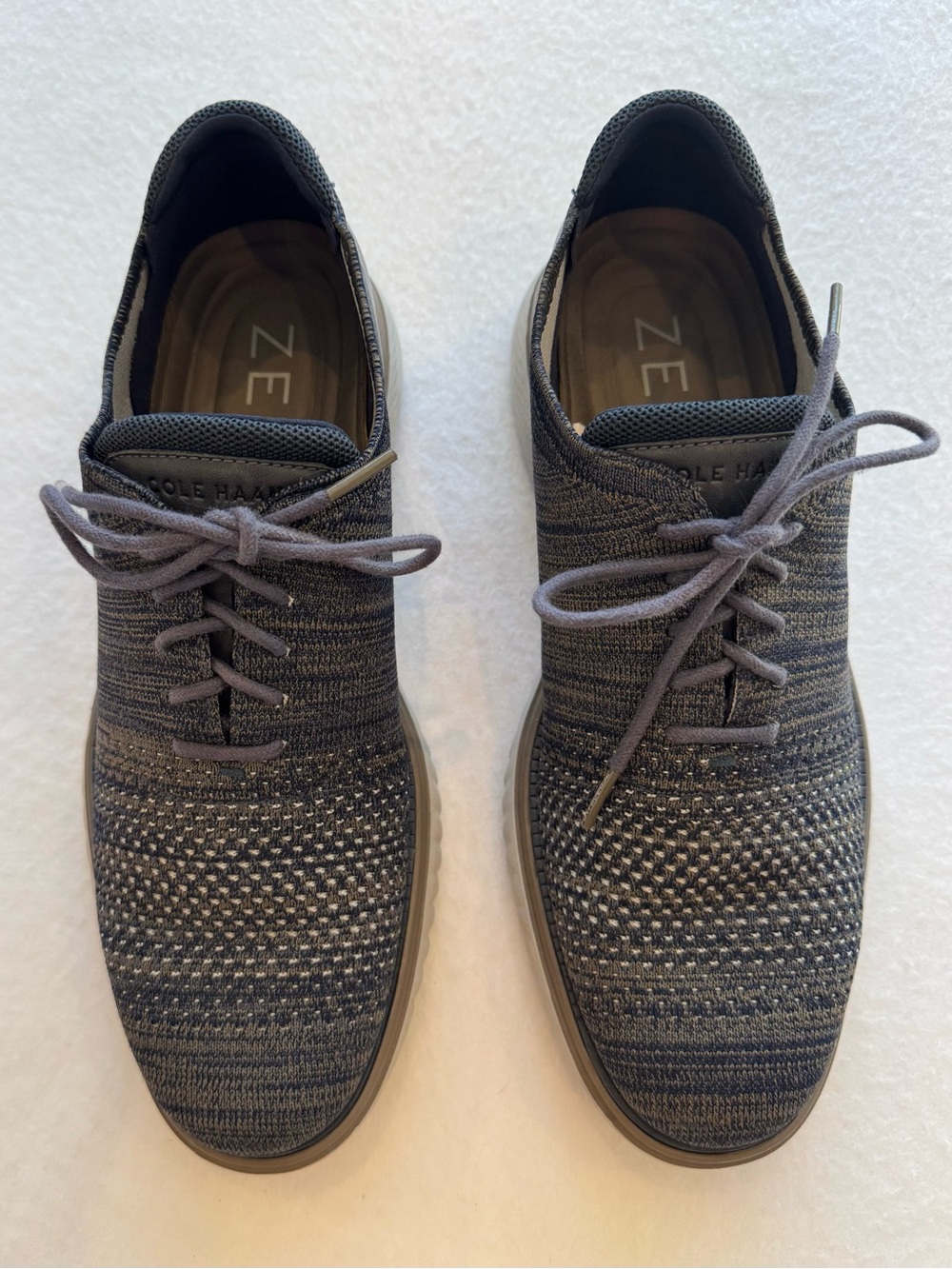 Cole Haan Men's  Knit Derby Oxfords - Grey/Blue size 9